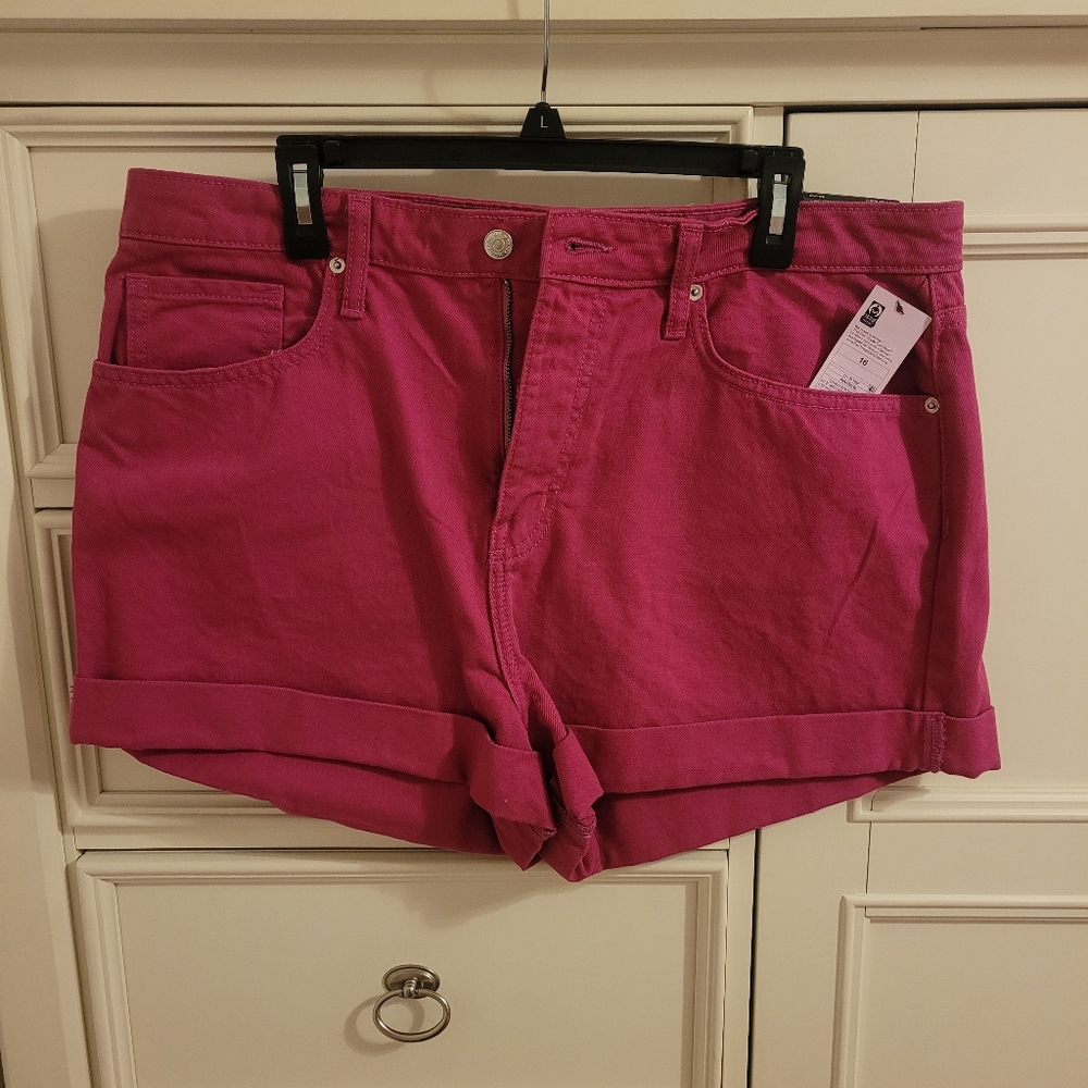💥3/$24‎ NWT Wild Fable Highest Rise Magenta Mom Shorts